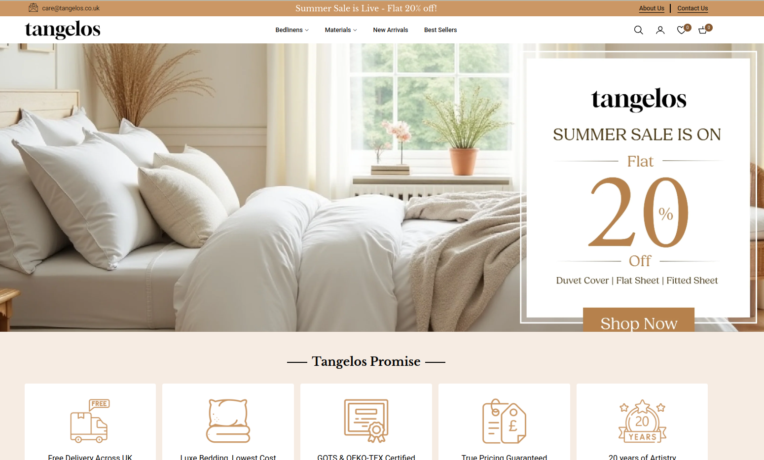 Tangelos store screenshot